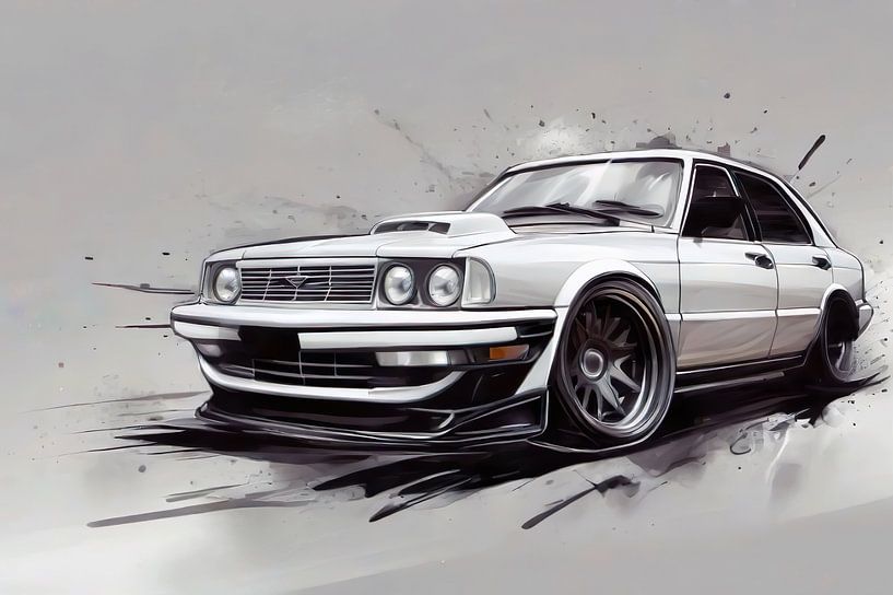 Voiture de style classique par Nz Art