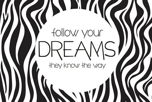 Zebraprint, Folge deinen Träumen, Landschaft