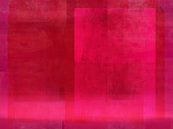 Moderne abstrakte Kunst in leuchtendem Pink, Weinrot und Rostbraun. von Dina Dankers Miniaturansicht