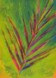 Tropical palm leaf by Karen Kaspar