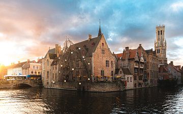 Au coin de la rue à Bruges sur Victor Bruinen