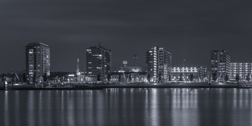 Feyenoord Rotterdam stadium 'De Kuip' at Night - part twelve van Tux Photography