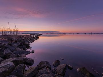 Sonnenaufgang Pier+ Horizont von Dennie Jolink