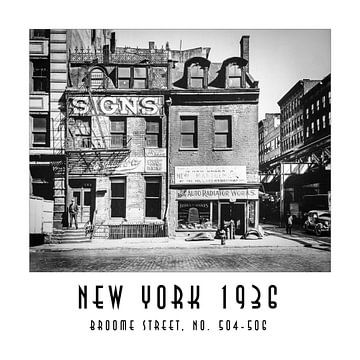 New York 1936: Broome Street, No. 504-506 von Christian Müringer