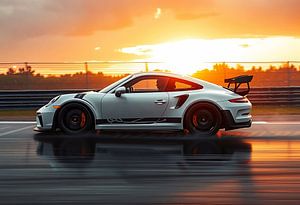 Porsche 911 GT3 RS Zonsondergang