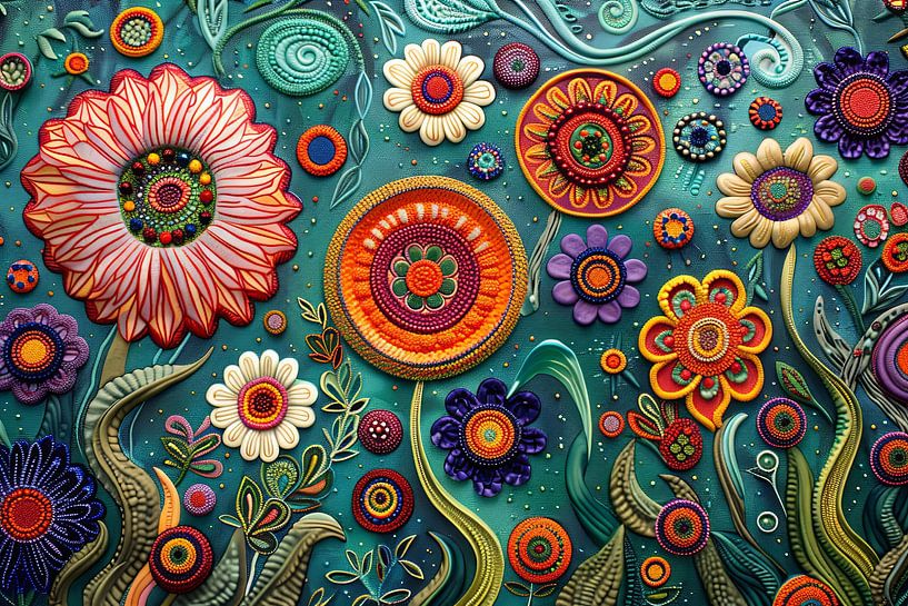 Blumen an der Wand von Egon Zitter