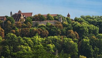 Skyline  stadsmuur Rothenburg ob der Tauber (16x9) [HR] van BHotography