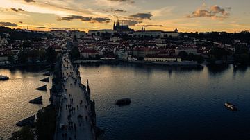 Prague in the Evening by Wilco Mellema