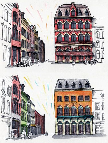 Venlo Centre, Café Central 1920-2020