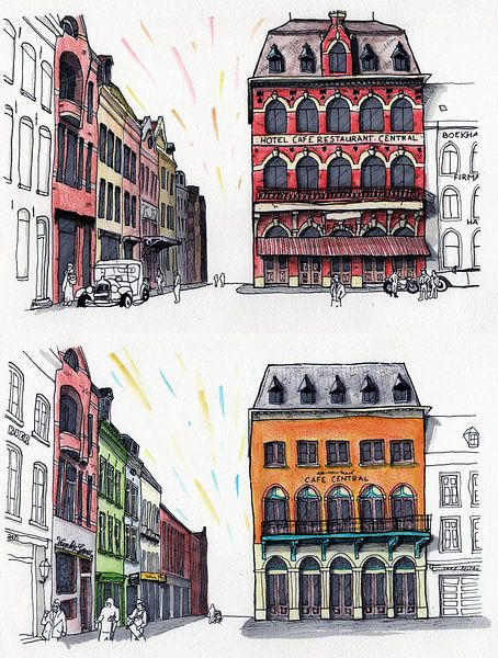 Venlo Centre, Café Central 1920-2020 by BFQ - CTRL+ALT+ART