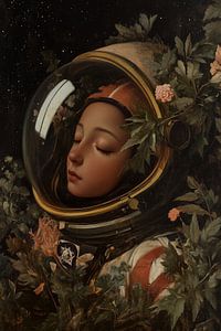 Schlafender Astronaut