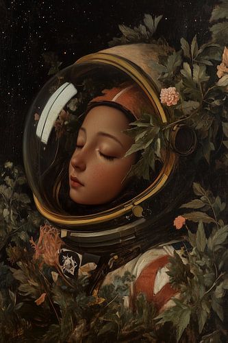 Schlafender Astronaut