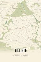 Vintage landkaart van Tilligte (Overijssel)
