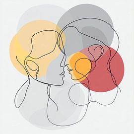 Face to face: a connection by Poster Art Shop