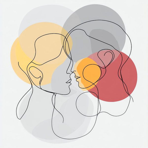 Gesicht an Gesicht: Eine Verbindung von Poster Art Shop