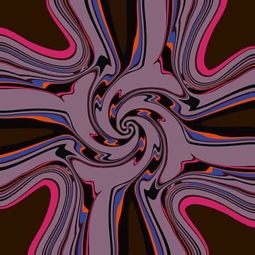 Abstract with a spiral pattern, with different colours