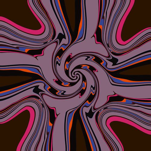 Abstrait avec un motif en spirale, avec des couleurs différentes