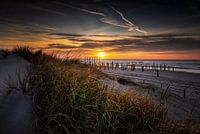 Sunset on the beach of Petten.