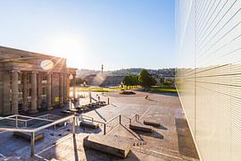 Stuttgart avec la Königsbau, le Kunstmuseum et la Schlossplatz sur Werner Dieterich