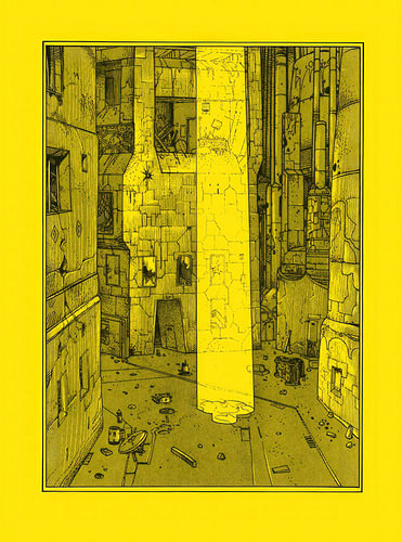 Gelbes vertikales Labyrinth