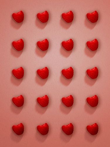 Raspberry grid - structure in pink