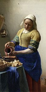 Melkmeisje, Johannes Vermeer van Details of the Masters