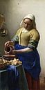 Die Milchmagd, Johannes Vermeer (vertikaler Schnitt) von Details der Meister Miniaturansicht