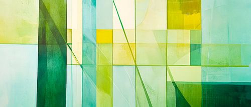 Groen lichtspel - Abstracte harmonie