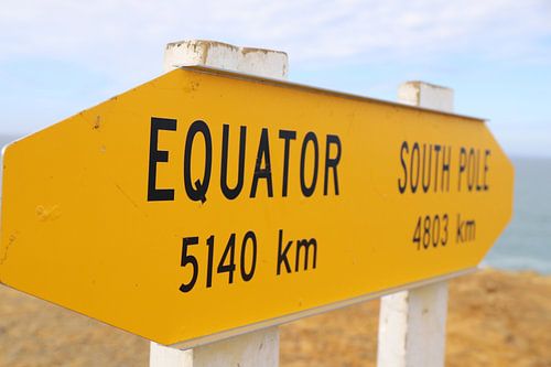 Schild Slope Point: Der Südlichste Punkt Neuseelands