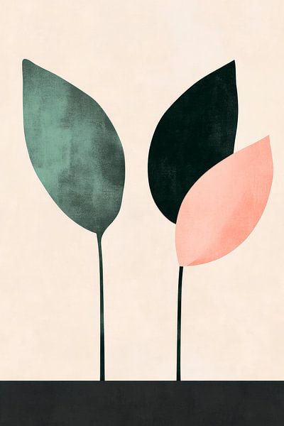 Leaves of harmony - Pastel dreams by Poster Art Shop