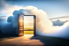 New day behind the open door by Frank Heinz