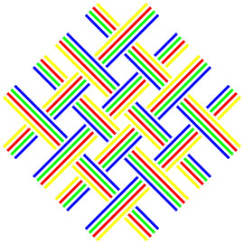 No Crossing | Open | S=4 | Color=4 | RGBY | Center=Yellow