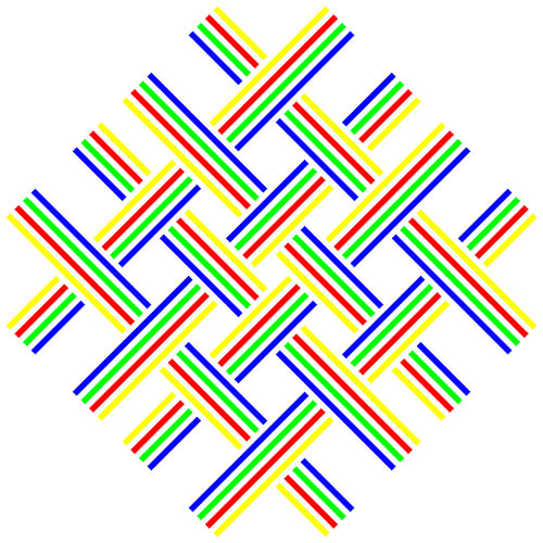 No Crossing | Open | S=4 | Color=4 | RGBY | Center=Yellow
