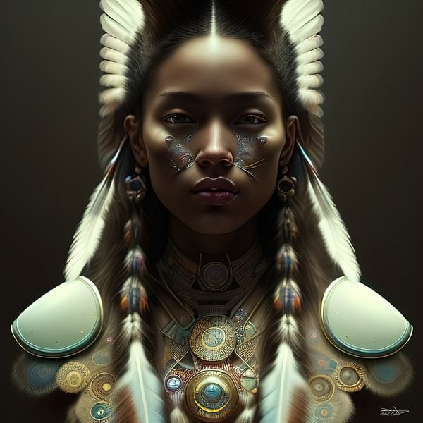 Indisches Mädchen von Gelissen Artworks