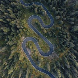 Dolomites de la route du serpent sur Ashwin wullems