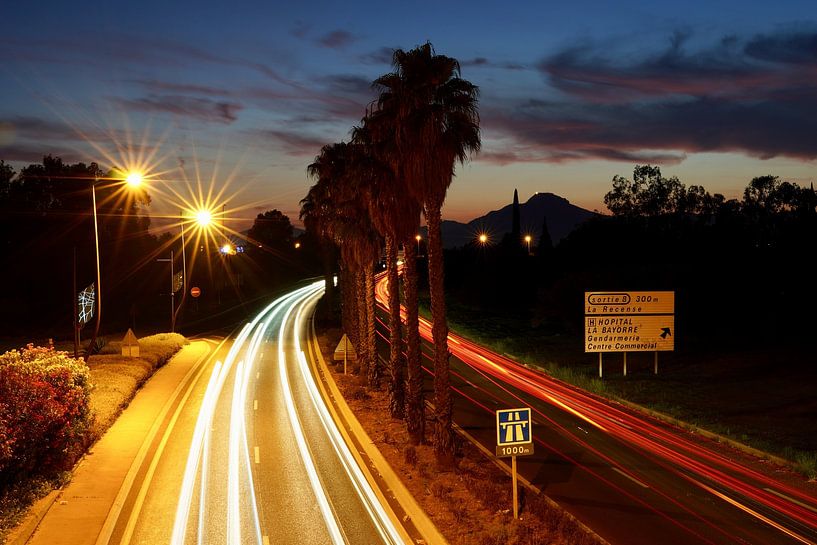 Motorway at night by DSC