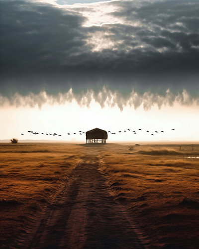 Sonnenaufgang in der Natur