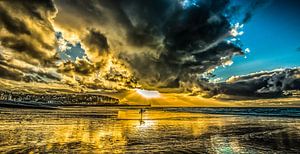 Surfer am Strand von Norman