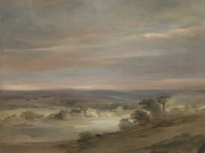 A View on Hampstead Heath, Early Morning, John Constable van Meesterlijcke Meesters