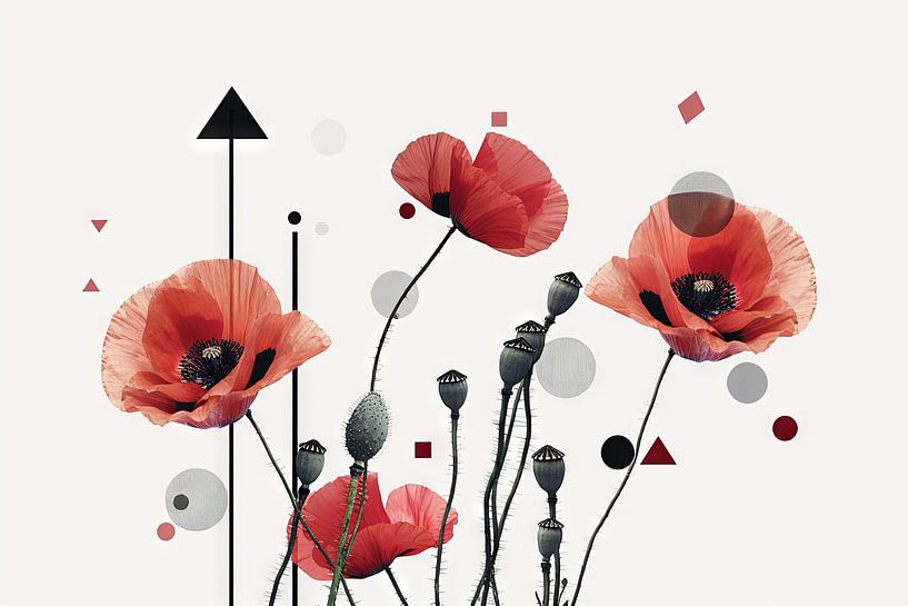 Mohnblumen Klatschmohn Mohn von Poster Art Shop