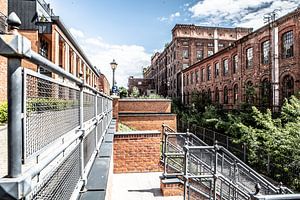 rénovation de bâtiments d'usine à Lodz en Pologne pour en faire des appartements
