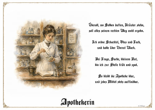 Pharmacist – Guild portrait with a poem