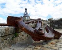 Rusty anchor in Brittany