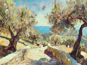 Steinweg in Paxos