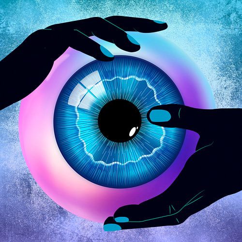 2 Hands holding eye van The Delighted Fox