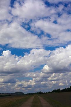 Landschap met bewolkte hemel van Thomas Jäger