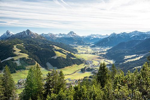 Kuhgundspitze met uitzicht op het Tannheimtal