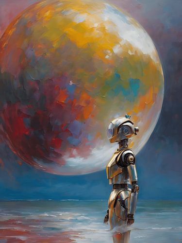 Surrealismus Roboter und die Welt