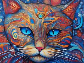 Psychodelic Cat I von DeVerviersBelgium