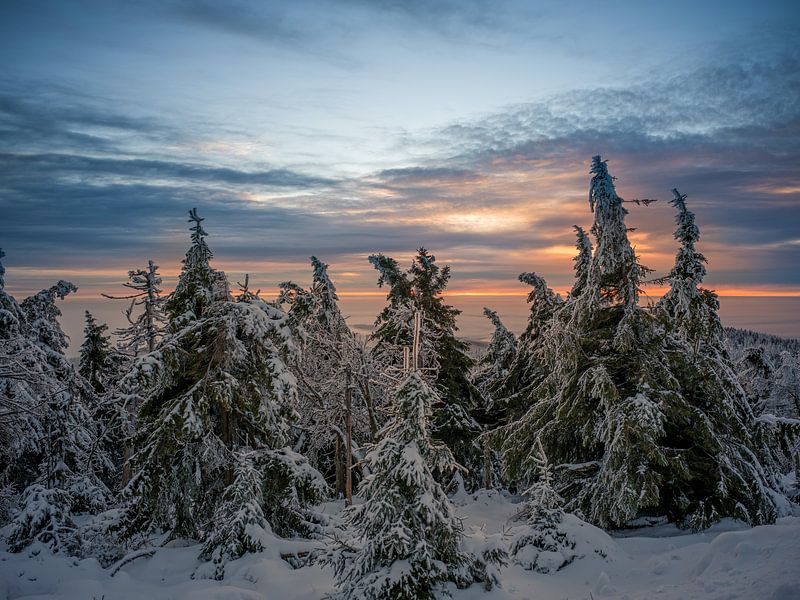 Sunrise on the Brocken in the Harz Mountains by t.ART